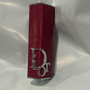 Dior Red and Silver Lipstick Case